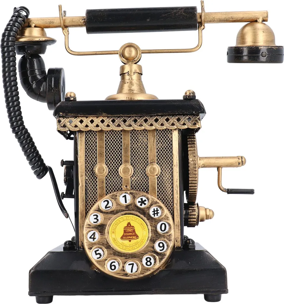 Telefono Vintage Retrò per Foto e Caffè | Decorazione Finestra Resina
