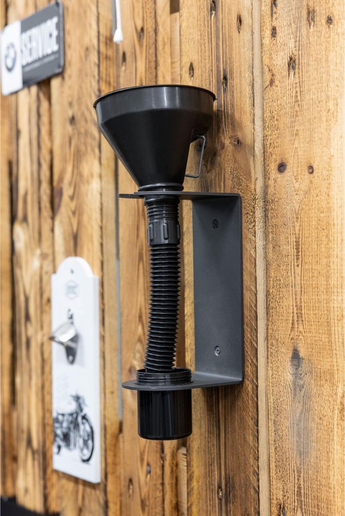 Hi-Q Tools Einfülltrichter mit Wandhalter und Auffangbehälter 370mm