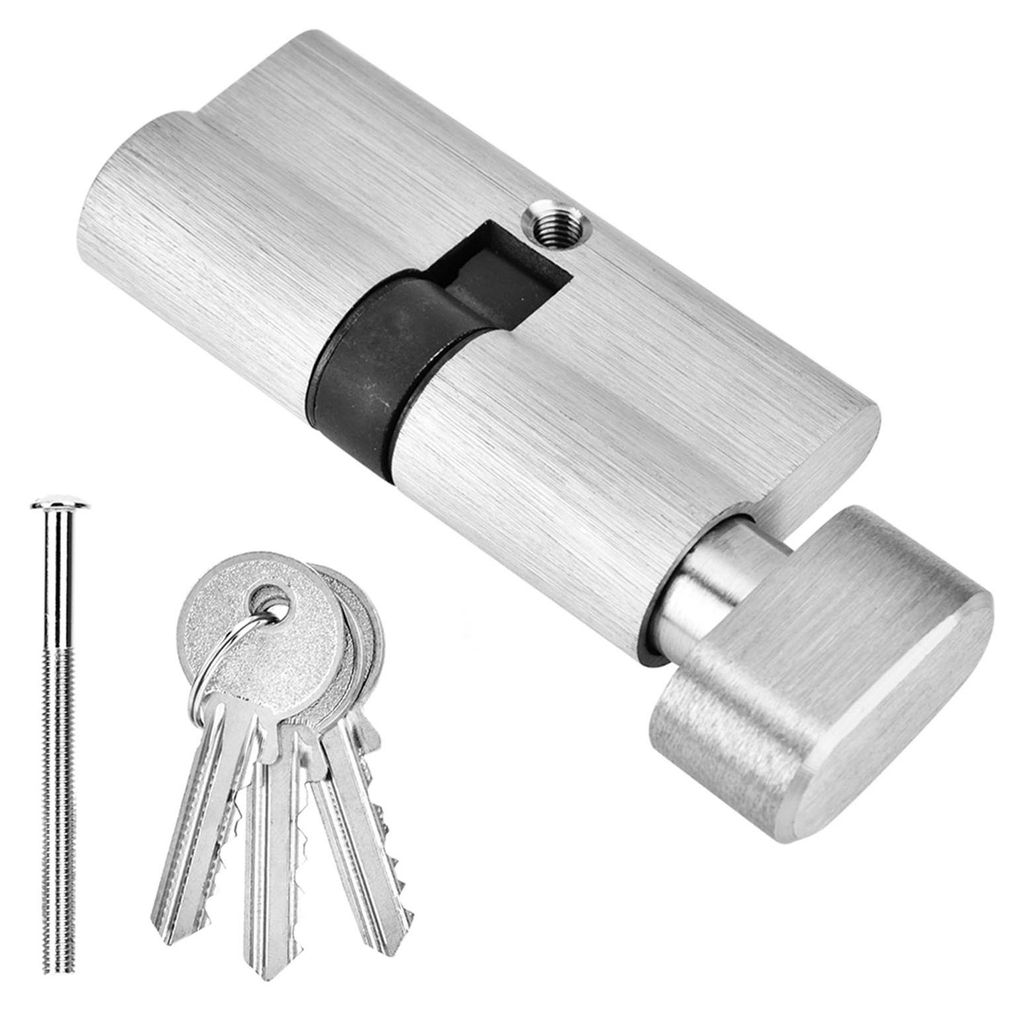 Kupfer-Schließzylinder, Diebstahlschutz, Korrosionsbeständigkeit, Schlafzimmerzylinder 65 mm mit Schlüsseln für Holzhäuser