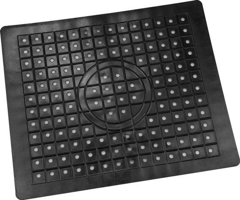 Silikonische Afdruipmat, 2er Pack, schwarz, für Bad und Küche, 31,5 x 26 cm