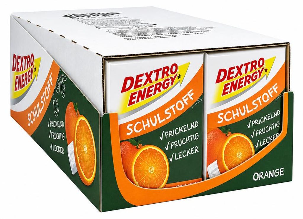 Dextro Energy Schulstoff Orange, Traubenzucker mit Produktbild 