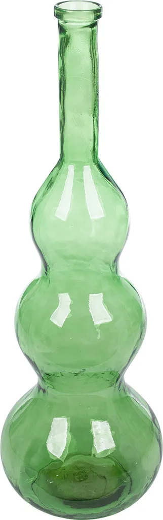 Grand Vase Décoratif de Sol 100cm en Verre Vert pour Salon et Entrée
