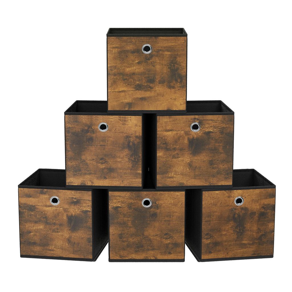 Aufbewahrungsbox, 6er Set, Ordnungsboxen, Vliesstoff, Produktbild 