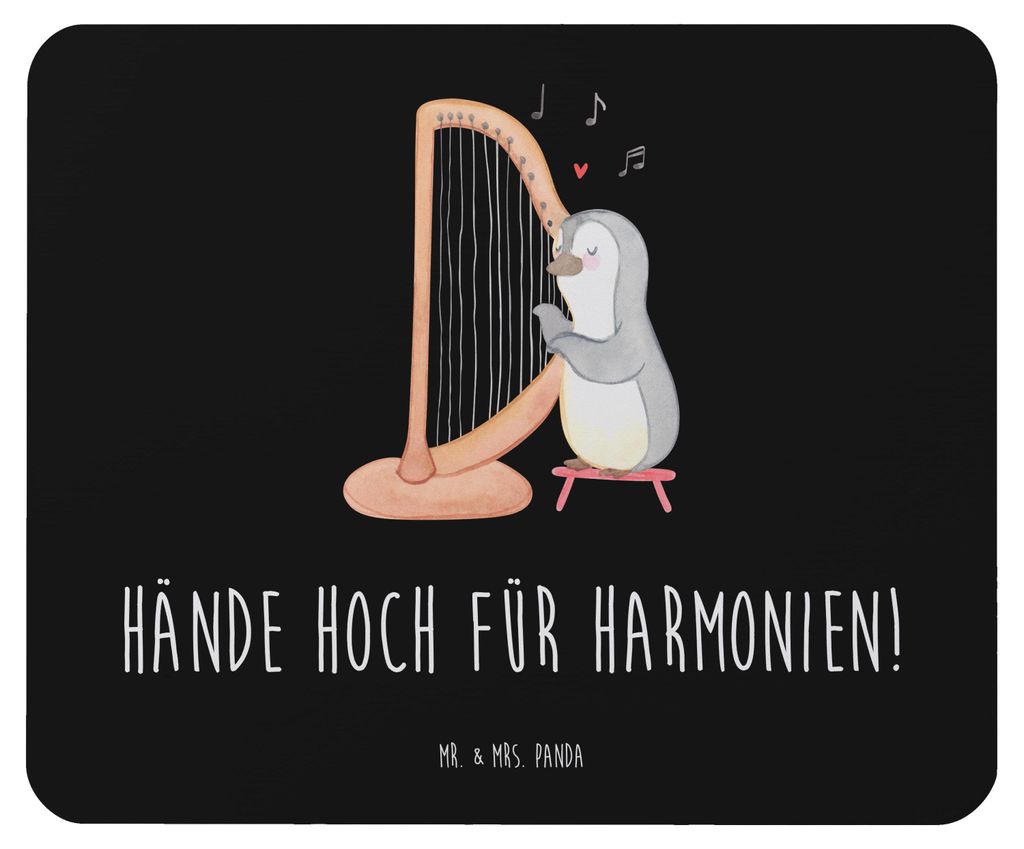 Mr. & Mrs. Panda Mauspad Theremin Harmonie - Schwarz - Geschenk, Performance, music instrument, Lernen, hand gestures, Mouse Pad, electronic, exper...