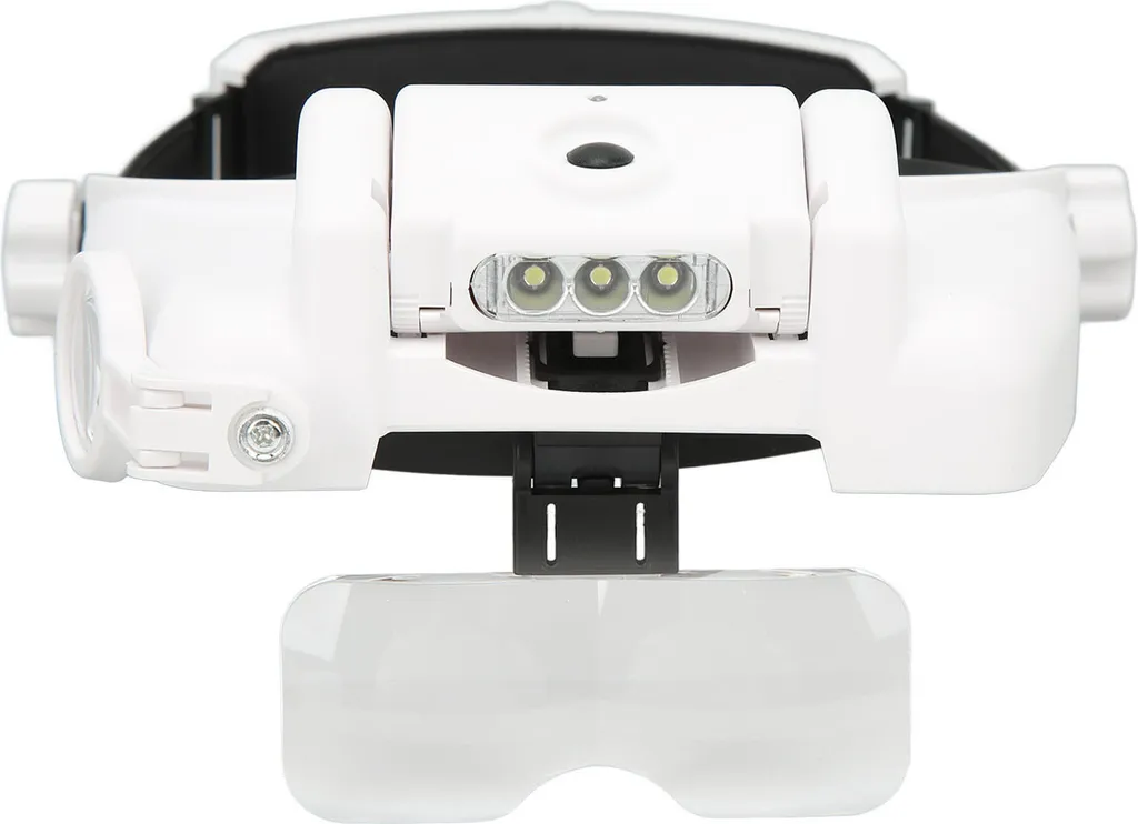 Loupe de tête ajustable à LED pour travaux de précision et bricolage