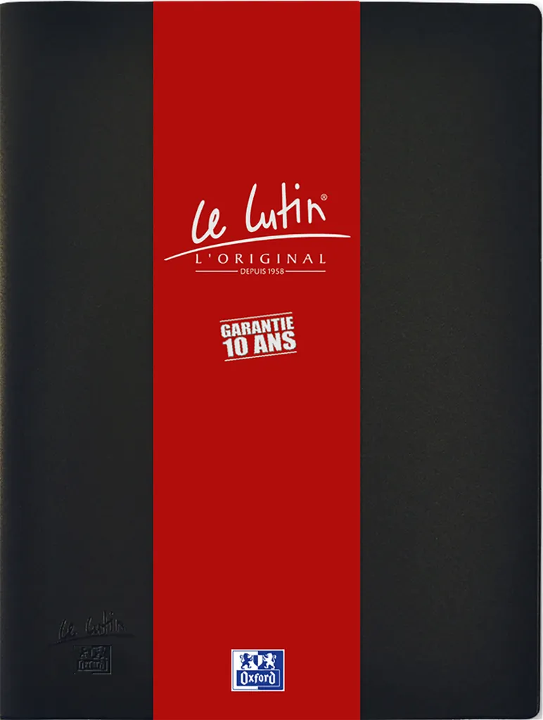Porte-Vues A4 Oxford Le Lutin 10 Vues Noir - Protège-Documents Souple