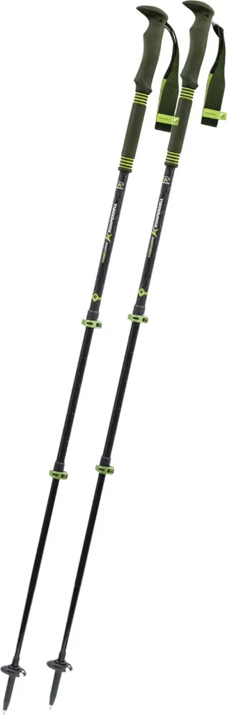 KOMPERDELL Carbon Pro Zero Bâton de Randonnée Réglable 105-140cm Blanc