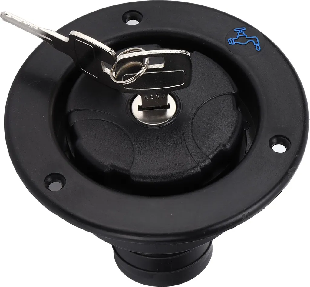 Kit Bocchettone Acqua Camper Professionale - Serratura Acciaio + 2 Chiavi