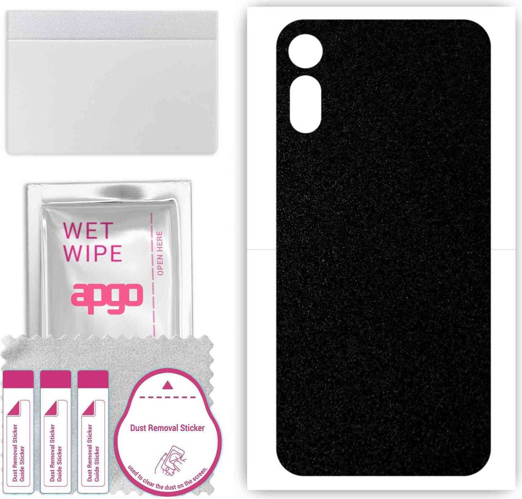apgo Rückseite Schutzfolie, Skin, kompatibel mit Motorola Moto E (2020), Hinten Displayschutzfolie aus Vinylfolie, kratzfest, einfache Montage - M...
