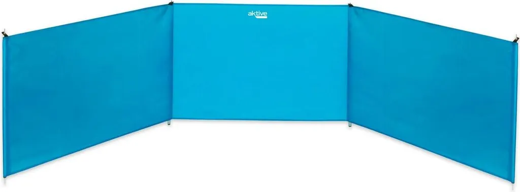 Pare-brise Plage Actif Bleu 300x75 cm : fini le sable dans les yeux
