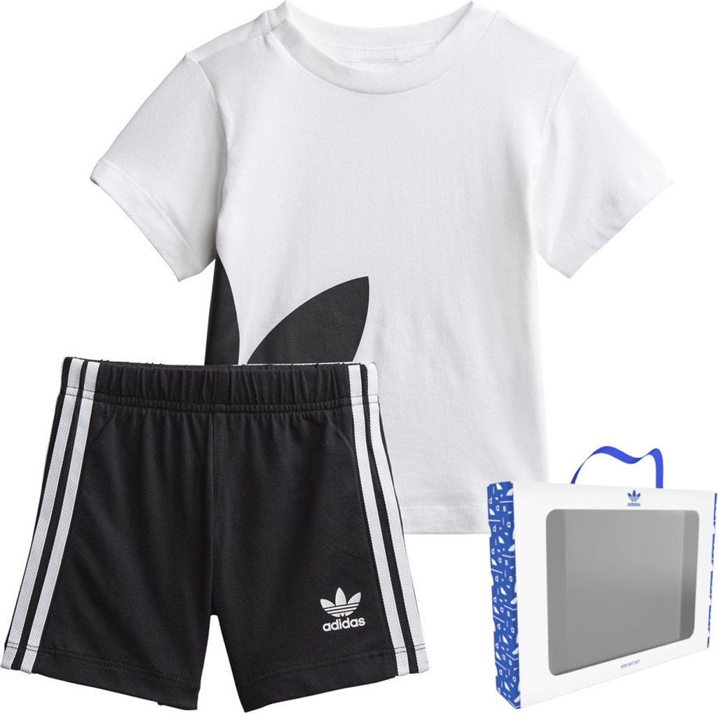 Adidas Kinder Sportbekleidung-Sets Hemd Kurze-Hose Sport Geschenkset Gr.74 cm