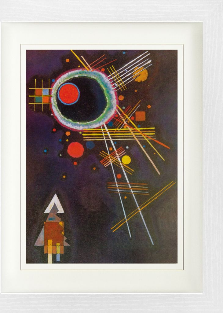 Wassily Kandinsky Gerahmtes Bild Mit Edlem Passepartout | Wand-Bilder | Im Bilderrahmen - Strahlenlinien, 1927 (40 x 30 cm)