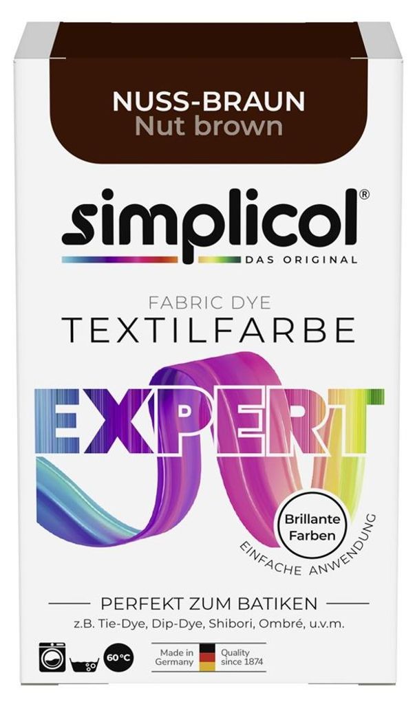 simplicol Textilfarbe expert Nuss-Braun (1716) 1er Pack