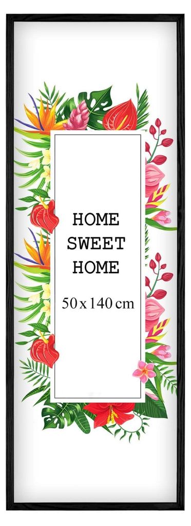 MG Design Schwarz Bilderrahmen 50 x 140 cm - Aus echtem Produktbild 