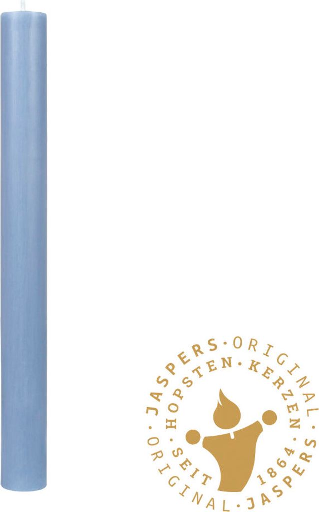 Flachkopf durchgefärbte Stabkerzen Nordisch-Blau 290 x Ø 21 Produktbild 