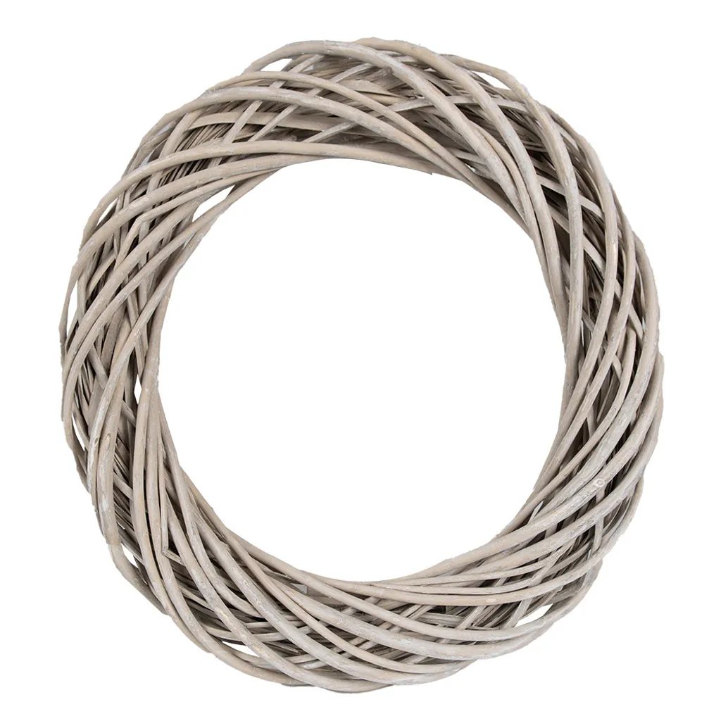 Habillez vos murs vides avec la couronne en rotin brun 50 cm durable