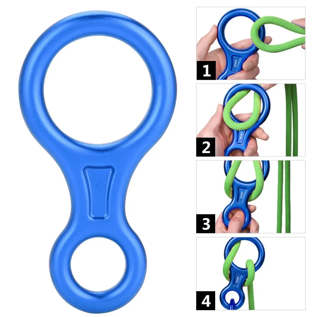 Discensore per Corda Figura 8 Professionale 35KN - Soccorso e Rappel - 6