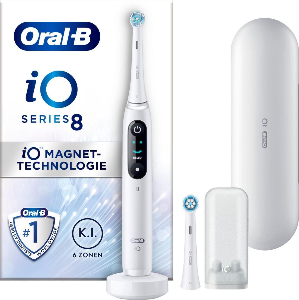 Oral-B iO Series 8 Elektrische Zahnbürste White Alabaster Produktbild 