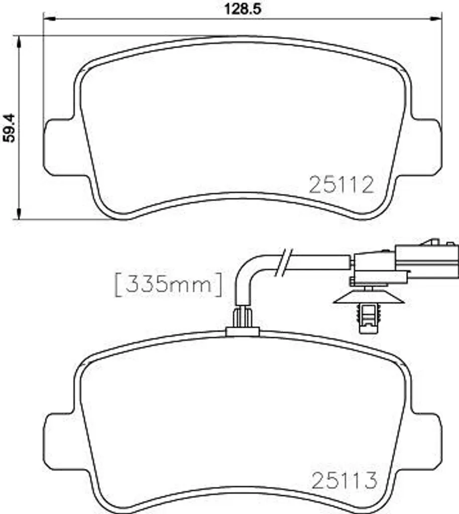 Plaquettes de frein anti-bruit et haute résistance HELLA 8DB355015301