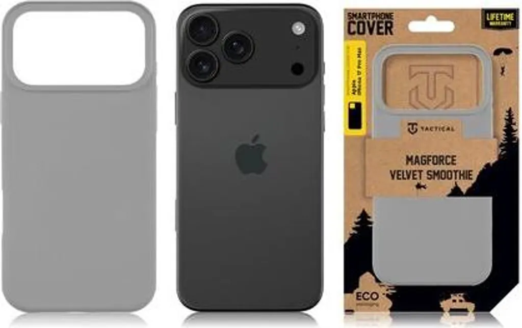 Custodia Tattica MagForce Velvet per iPhone 17 Pro Max Nebbioso Silicone