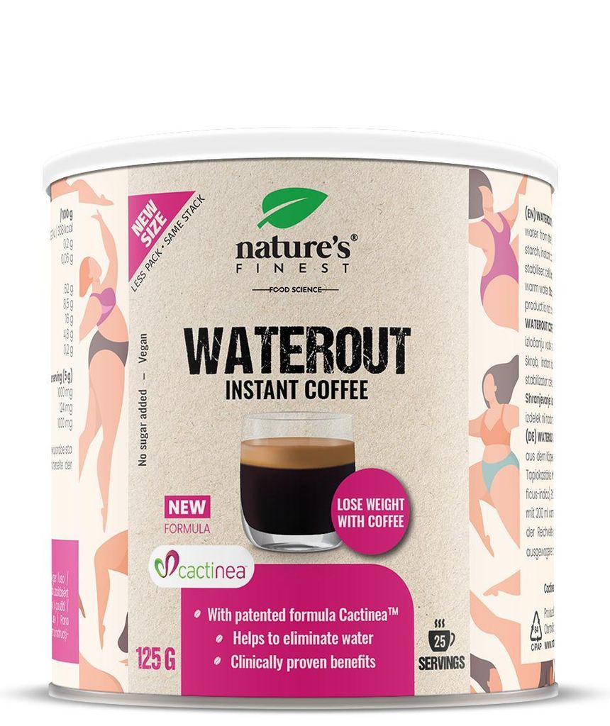 WaterOut Coffee - Instant Kaffee für Harnwege und Verdauung - Nature's Finest - 125 g