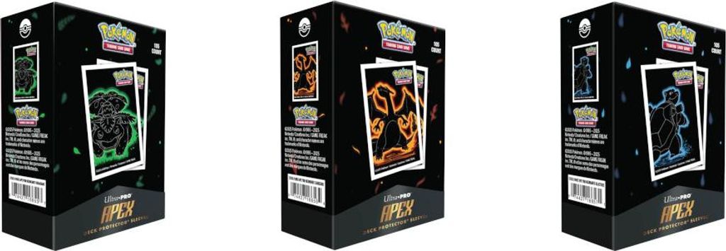 Ultra Pro Neon Kanto Glurak APEX Deck Protector Sleeves 105ct