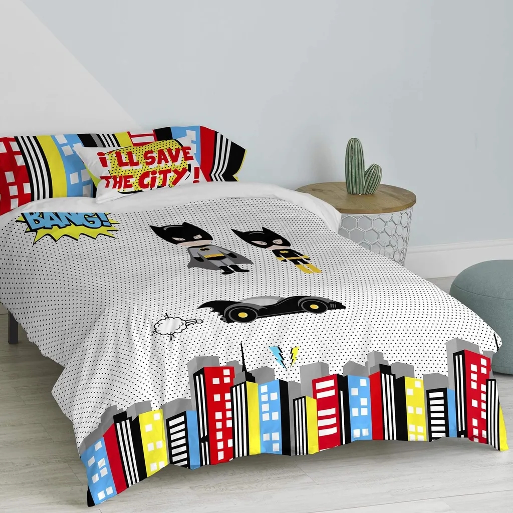 Copripiumino Bat 155x220 Cotone 100% | Specifiche Europee Alta Qualità