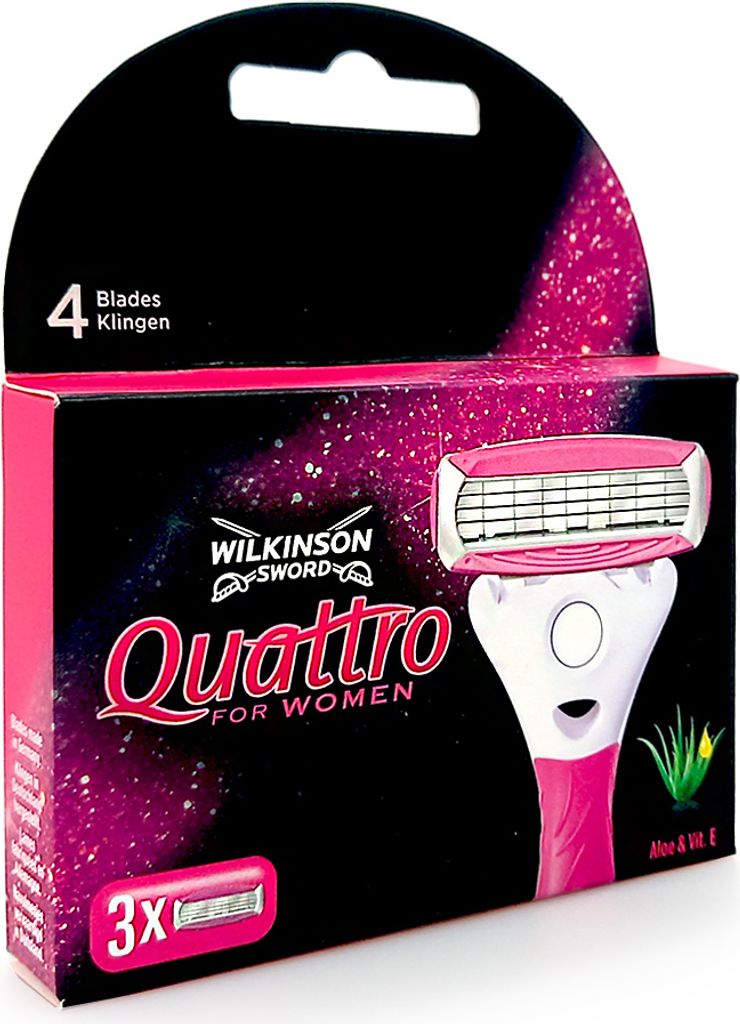 Žiletky Wilkinson Quattro for Women, balení 3 ks Obrázek produktu 