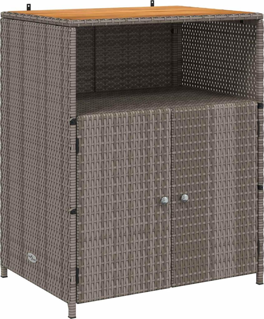vidaXL Schrank mit Tür Grau 70 x 50 x 87 cm Polyester und Produktbild 