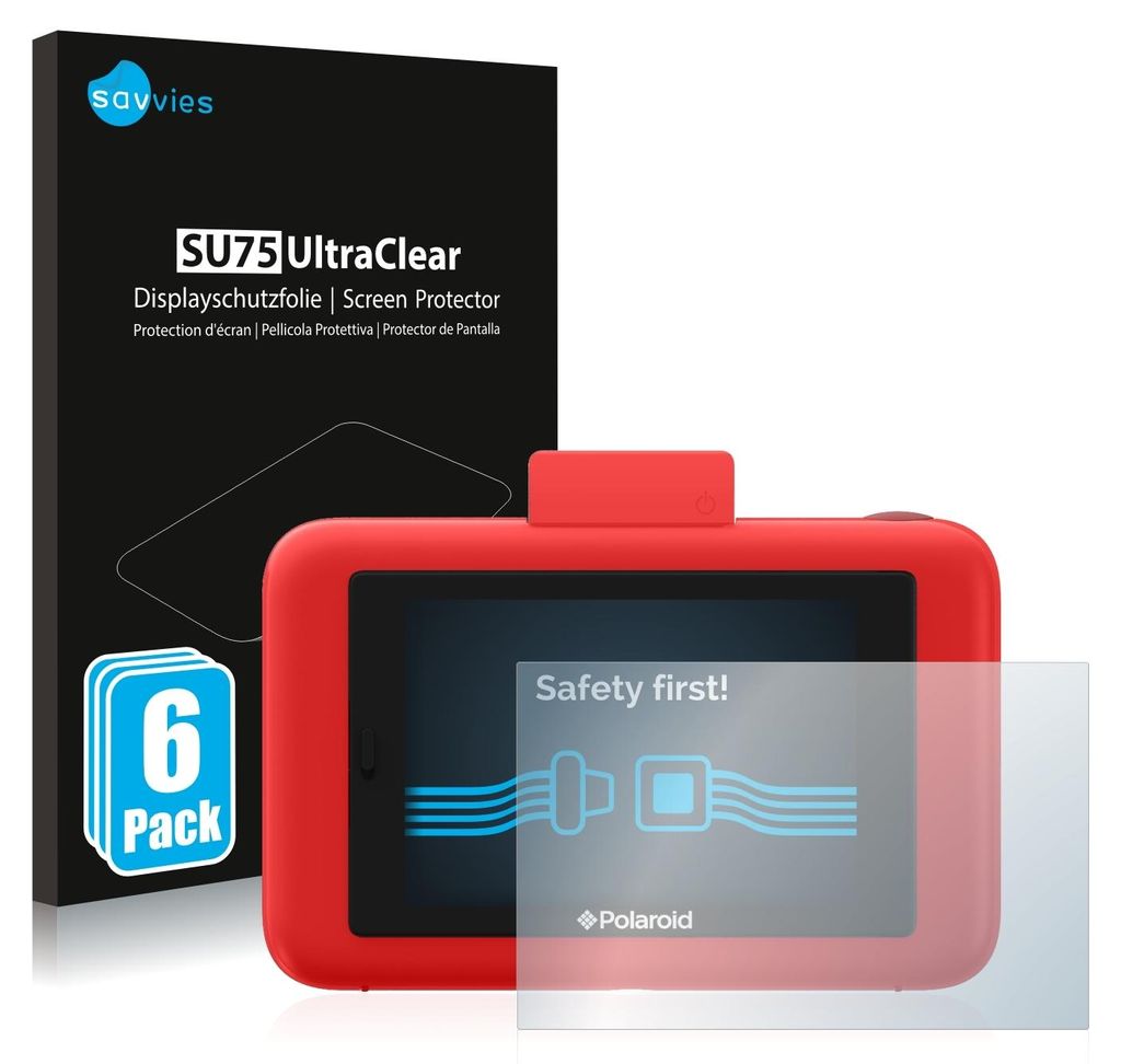 6x Für Polaroid Snap Touch Schutzfolie Savvies Displayschutz Display Schutz Folie Klar Transparent