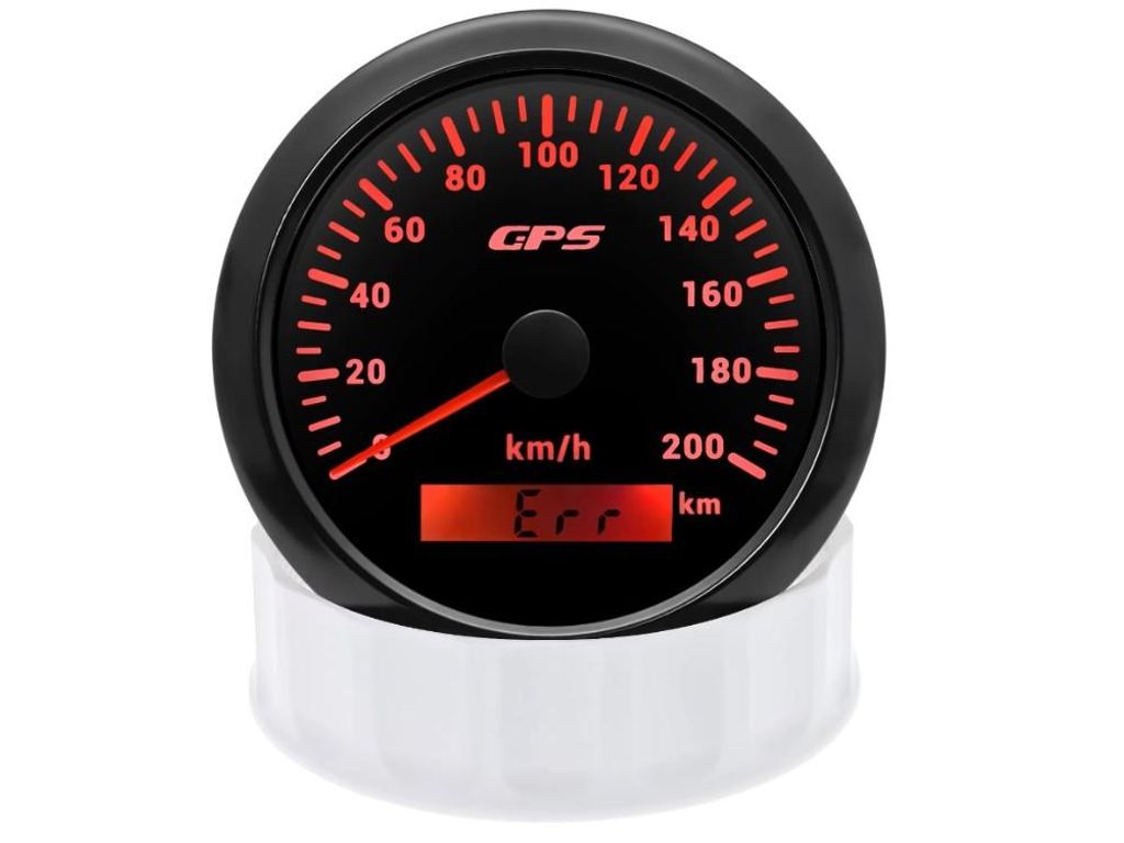 GPS Tachometer 85mm 200 km/h IP67 7 Farben LED Tacho Motorrad Auto Boot