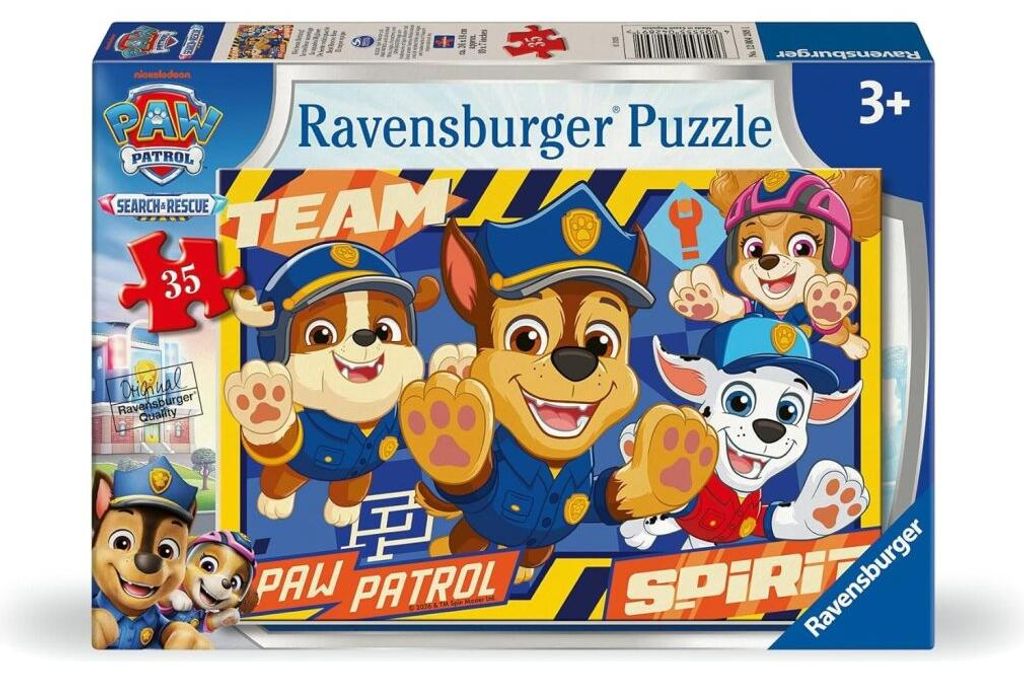 RAVENSBURGER Puzzle Paws Patrol: Schutz und Schutz von 35 Punkten