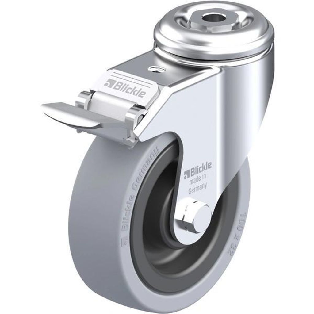 Blickle 576033 LKRA-VPA 101K-11-FI Lenkrolle mit Feststeller Rad-Durchmesser: 100mm Tragfähigkeit (max.): 110kg 1St.