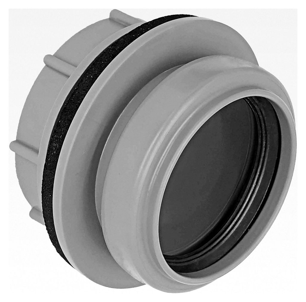 HT Anschraubmuffe DN50 für Wandung von Tank Regentonne, Verbindung für Rohr Außendurchmesser 110mm, Verbinder für Kanalrohr Abwasser Abfluss Le...