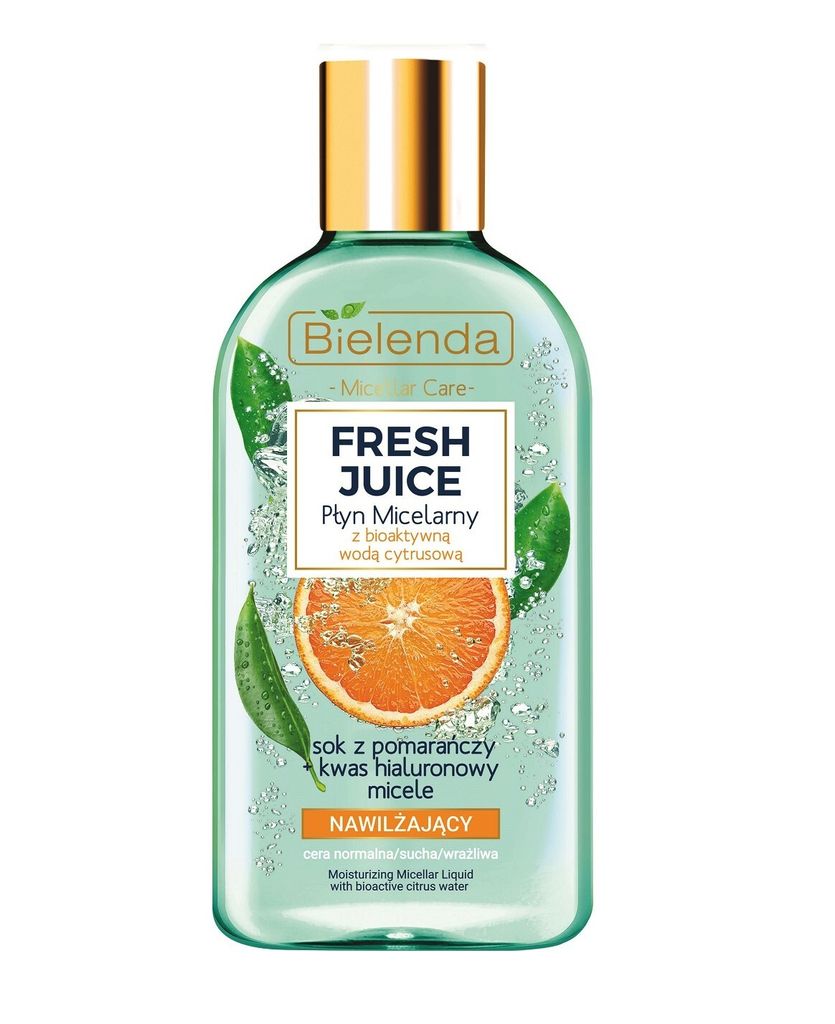 Bielenda Fresh Juice Moisturizing Micellar Liquid with Bioactive Citrus Water 500ml Orange