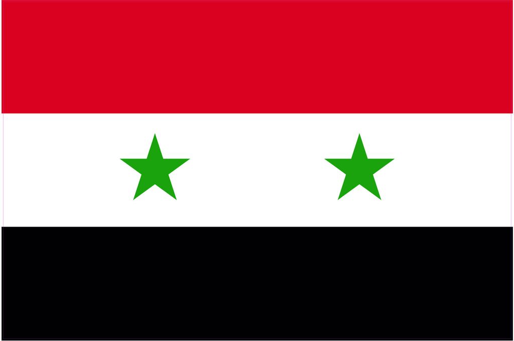 Kiwistar WANDTATTOO Sticker Fahne Flagge Aufkleber Syrien 120 x 80cm - Dekoration für Kinderzimmer Schlafzimmer Wohnzimmer Küche Badezimmer