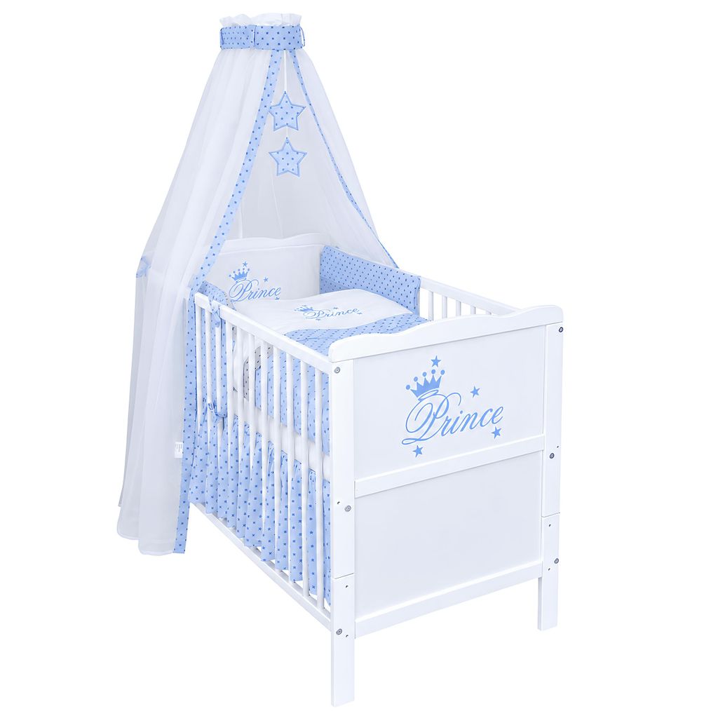 Baby-Delux Babybett Kinderbett Gitterbett Prince 60x120 Produktbild 