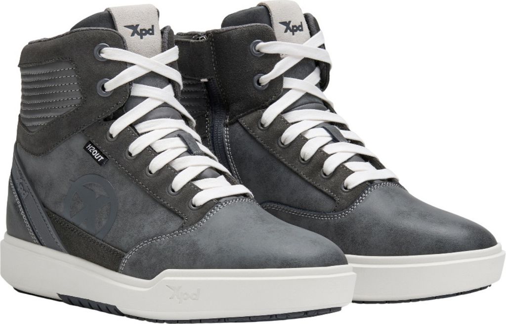 XPD Moto Way H2Out wasserdichte Motorrad Schuhe, grau/weiß, 37