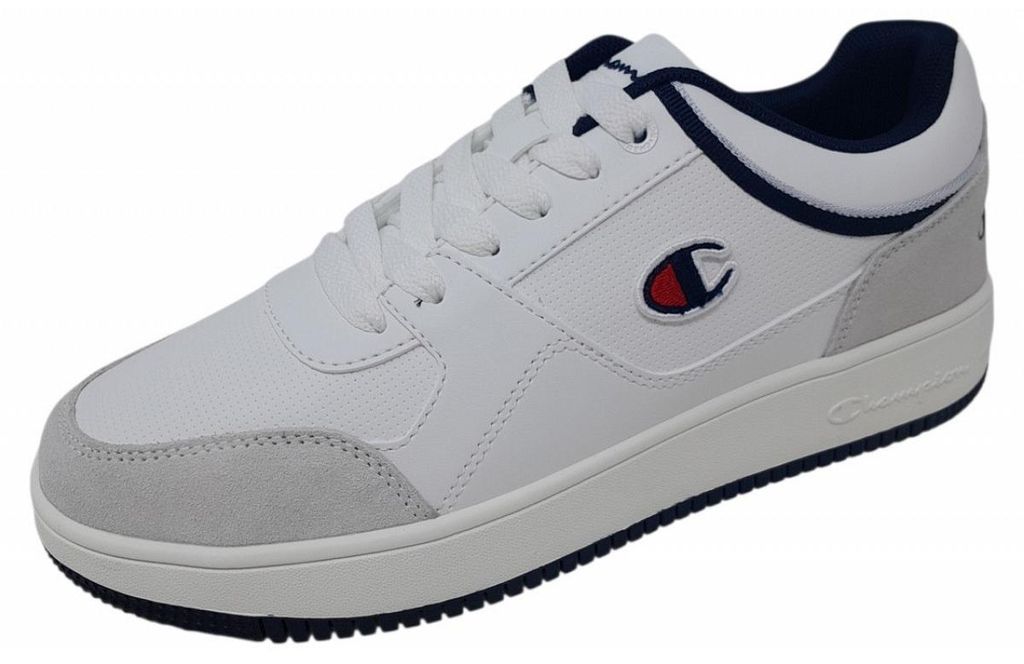 Champion RD18 Low Sportschuhe Herren Sneaker sportlicher Schnürer Weiß Freizeit, Schuhgröße:EUR 46.5 | US 12