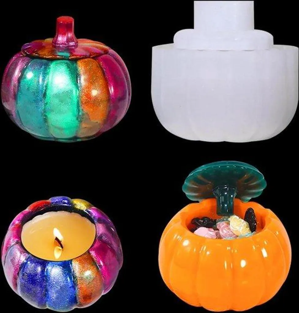 Moule Silicone pour Bougies et Boîte de Rangement en Résine Créative