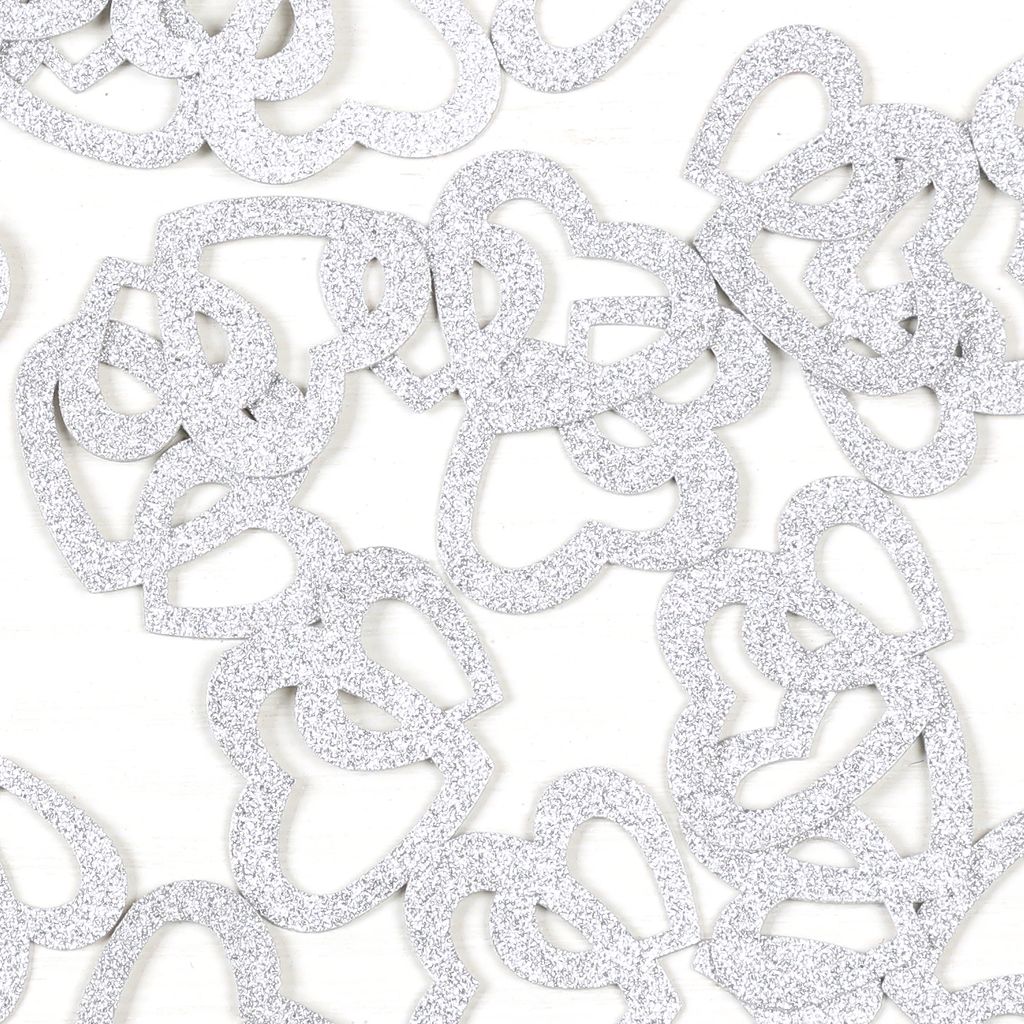 Oblique Unique Herz Konfetti Glitzer Streu Deko für Produktbild 3