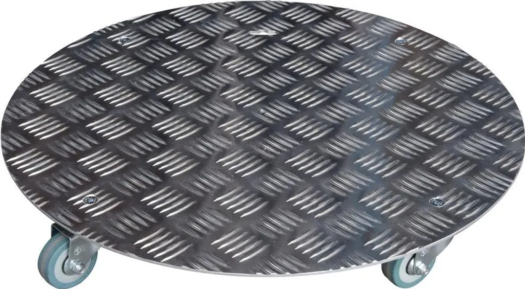 Déplacez vos pots lourds avec le roule plante ALU rond 40 cm ultra stable
