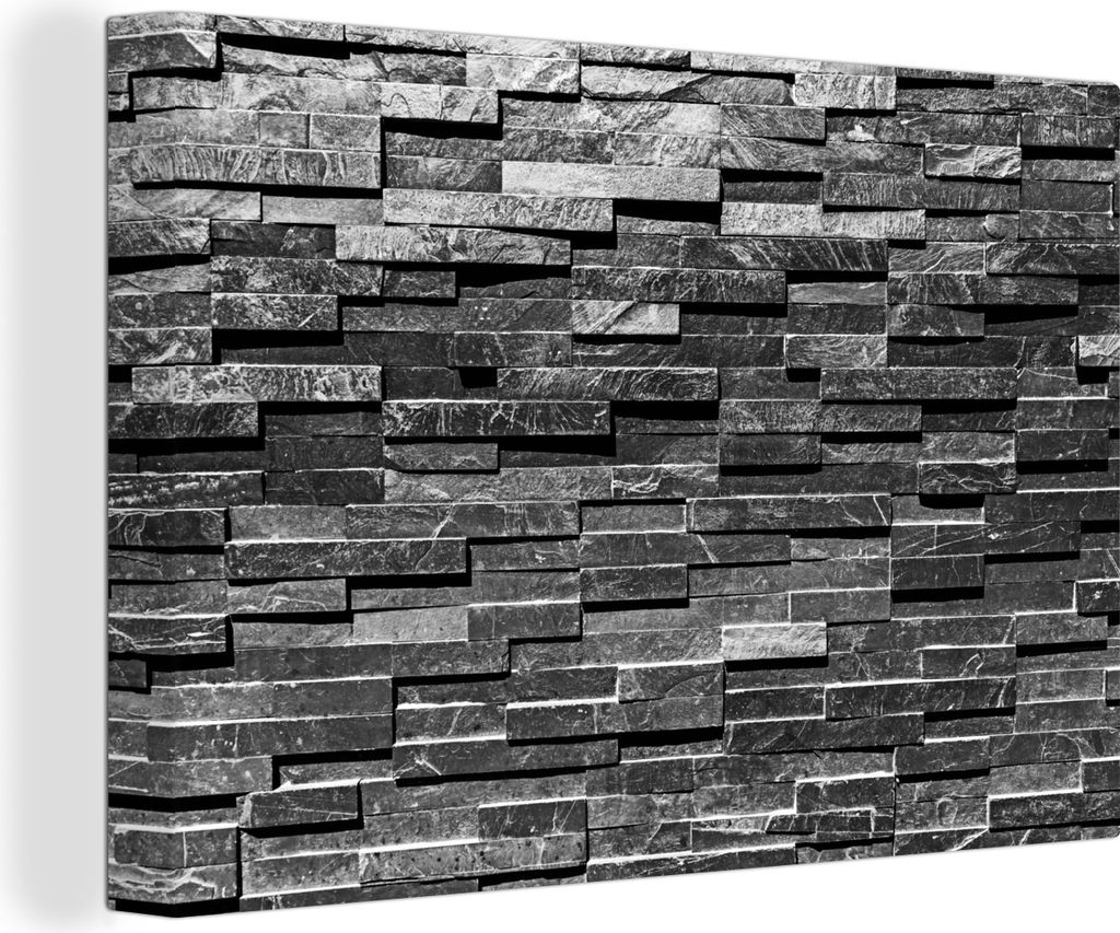 OneMillionCanvasses - Leinwandbilder - 150x100 cm, Stein - Antik - Grau, Wandbilder Kunstdruck Wanddekoration - Foto auf Leinwand - Gemälde auf ...