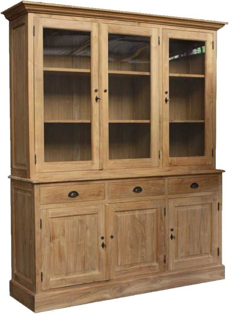 Teako Design Buffetschrank Vinberg Teakholz Landhausstil 55x175x210 cm