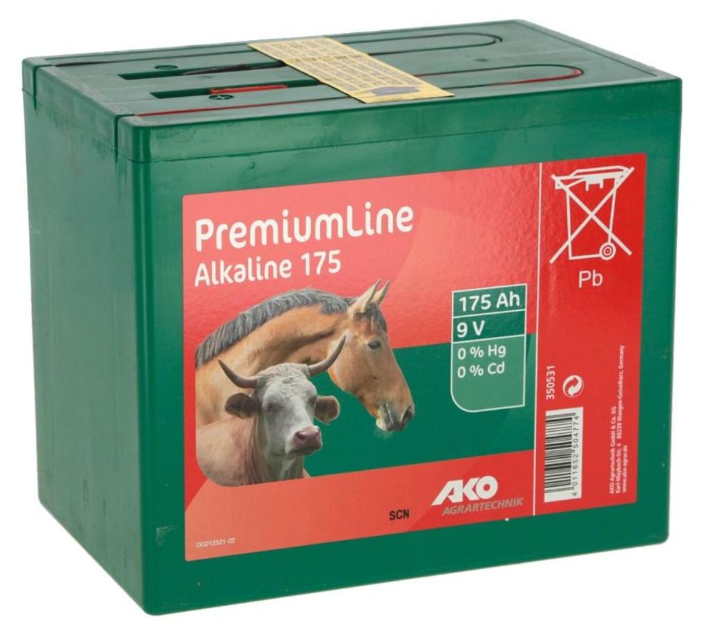 AKO Batterie Alkaline 9 V, 175 Ah, L x B x H 190 x 125 x Produktbild 