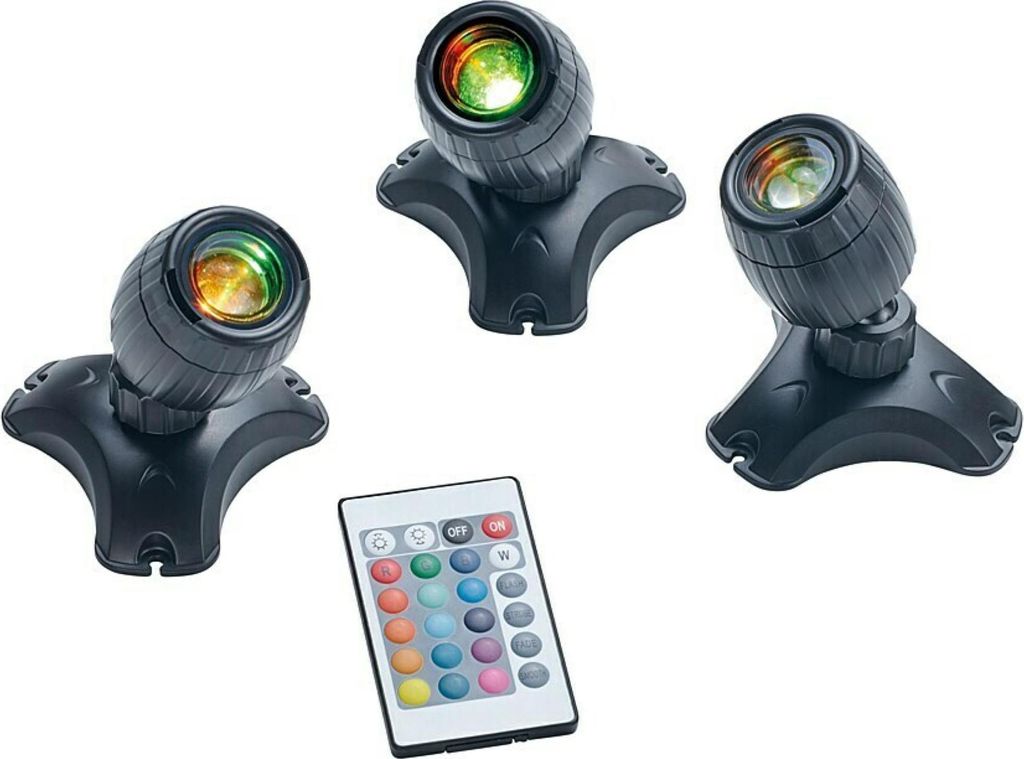 Oświetlenie podwodne Pontec PondoStar LED RGBW Set 3 Zdjęcie produktu 
