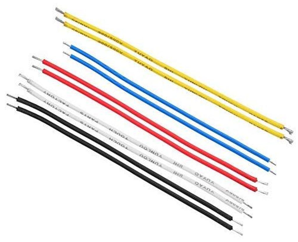 Gitarrendraht-Set 10 Stück farbig 19 cm Alomejor für Gitarre & Bassgitarre