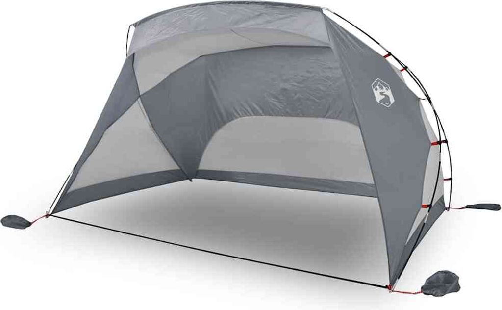 vidaXL Strandzelt Grau 274x178x170/148 cm 185T Polyester Produktbild 