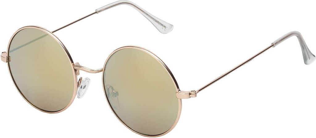 Uni Sonnenbrille Rund Form Verspiegelt 80er Modern Urlaub Produktbild 