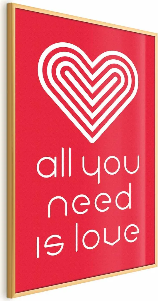 Regalo Coppia Poster 'Facciamo l'amore' 40x60 Cornice Oro | Idea Top